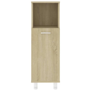 Badezimmerschrank Sonoma-Eiche 30x30x95 cm Holzwerkstoff