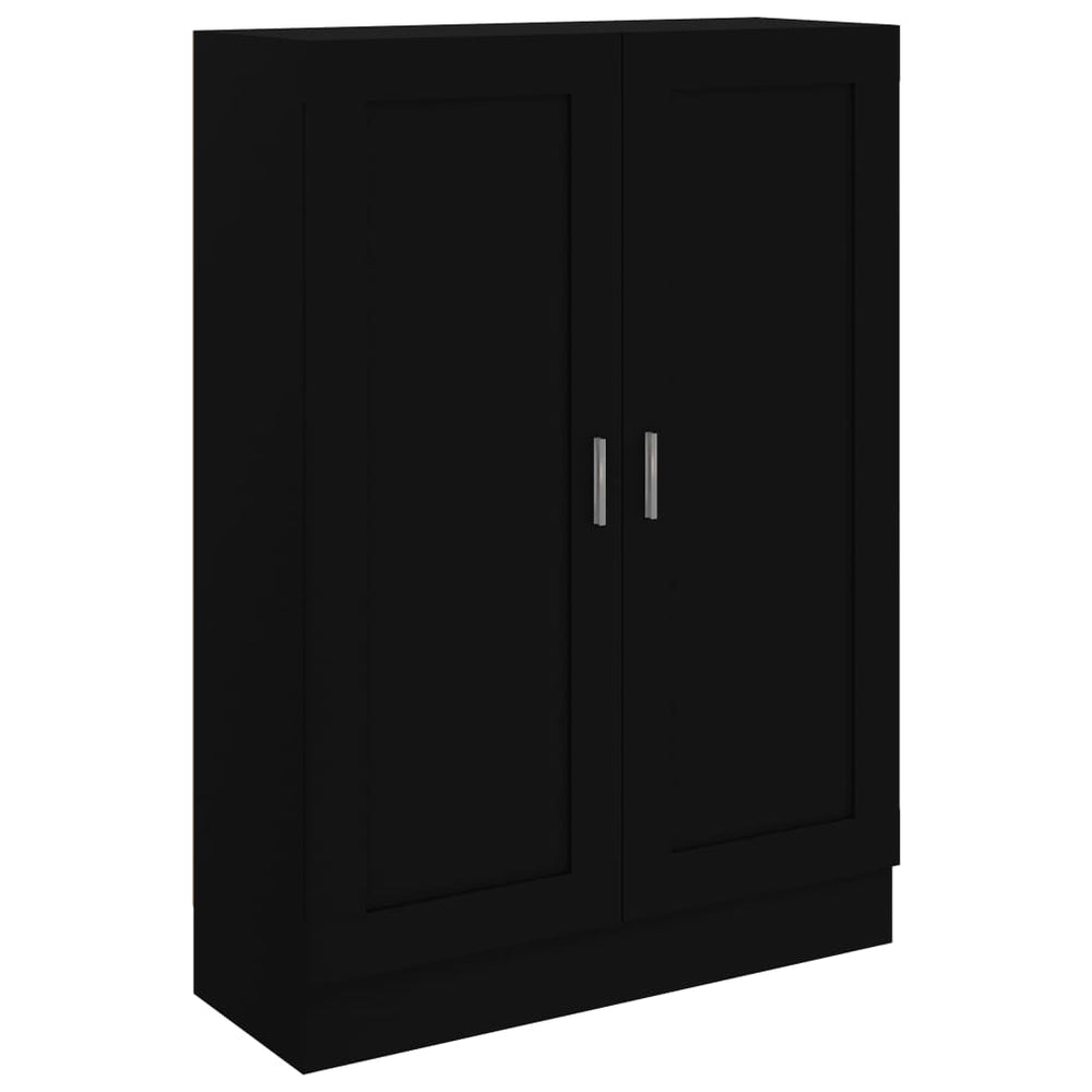 Bücherschrank Schwarz 82,5x30,5x115 cm Holzwerkstoff Stilecasa