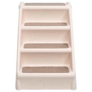 Hundetreppe Klappbar Creme 62x40x49,5 cm