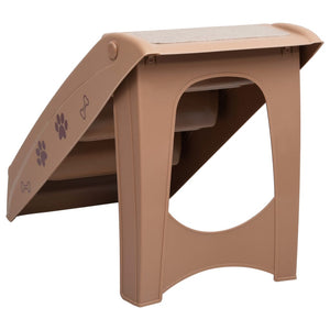 Hundetreppe Klappbar Braun 62x40x49,5 cm