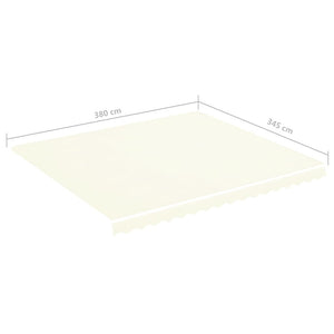 vidaXL Markisenbespannung Creme 4x3,5 m