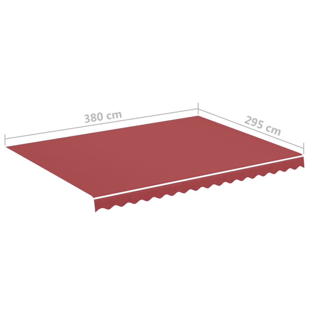 vidaXL Markisenbespannung Burgunderrot 4x3 m