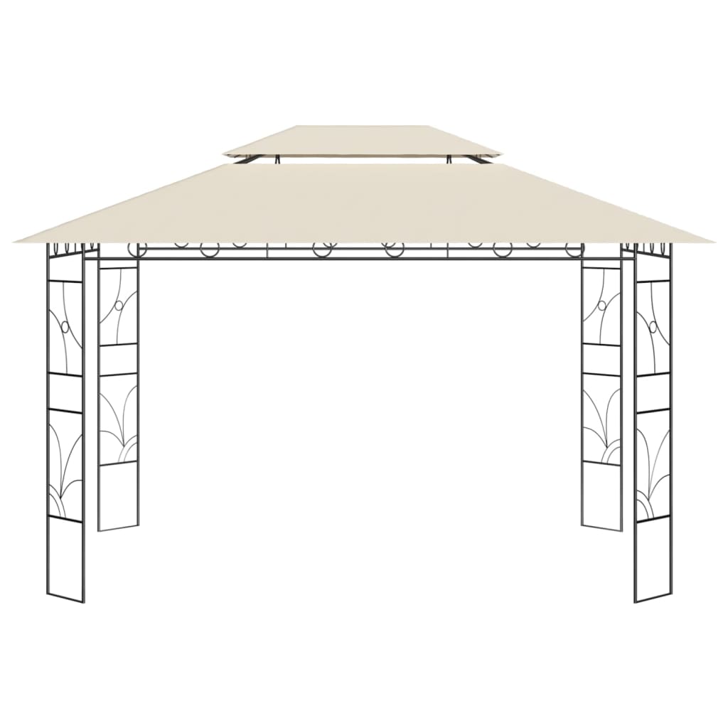 Pavillon 4x3x2,7 m Creme 160 g/m²