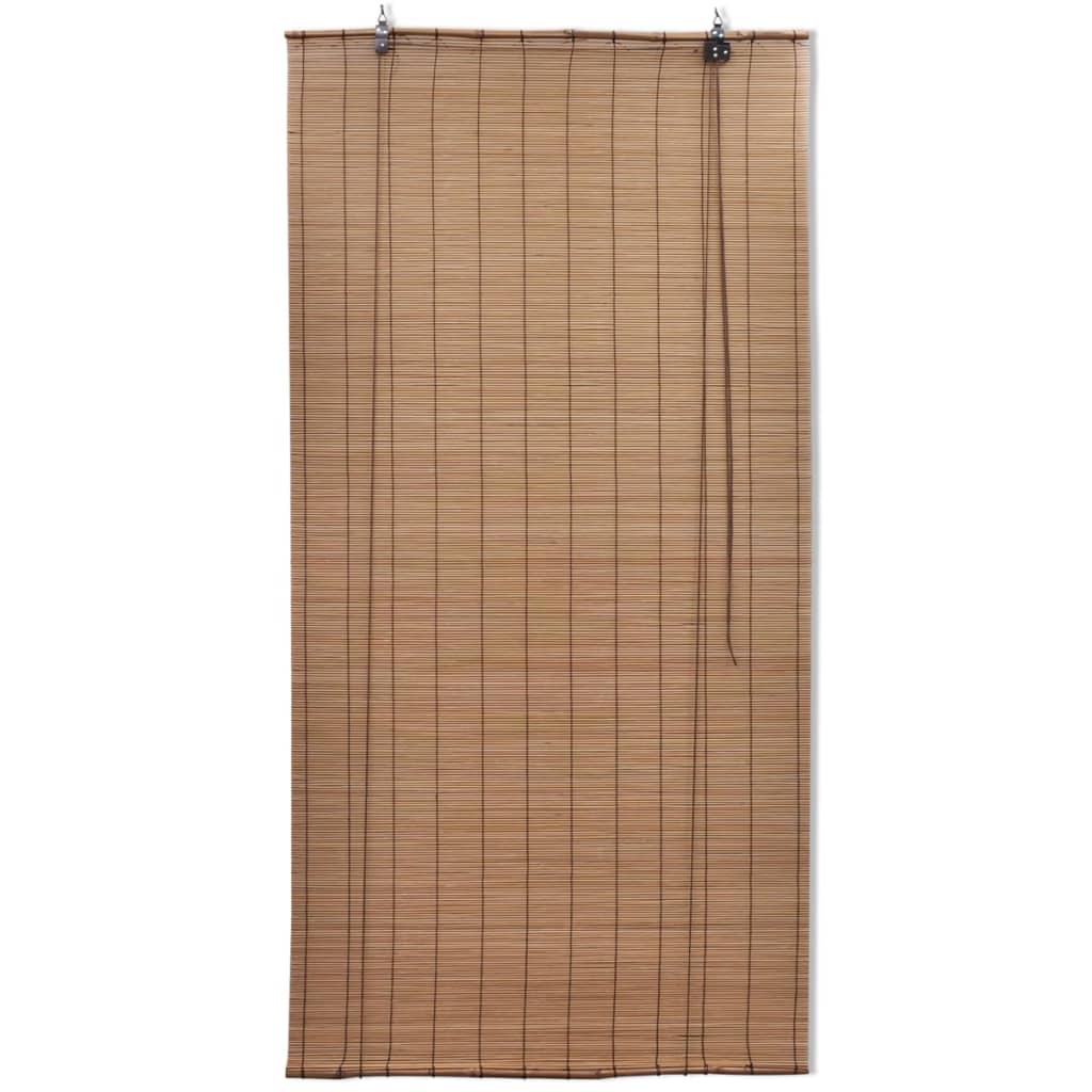 vidaXL Bambusrollos 2 Stk. 80x160 cm Braun