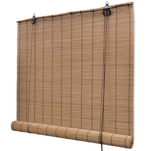 vidaXL Bambusrollos 2 Stk. 80x160 cm Braun