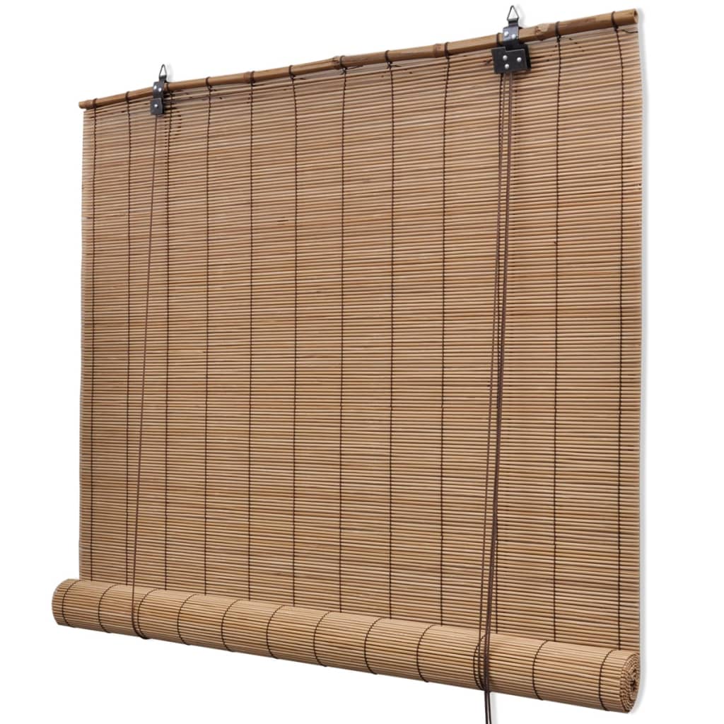 vidaXL Bambusrollos 2 Stk. 120x220 cm Braun