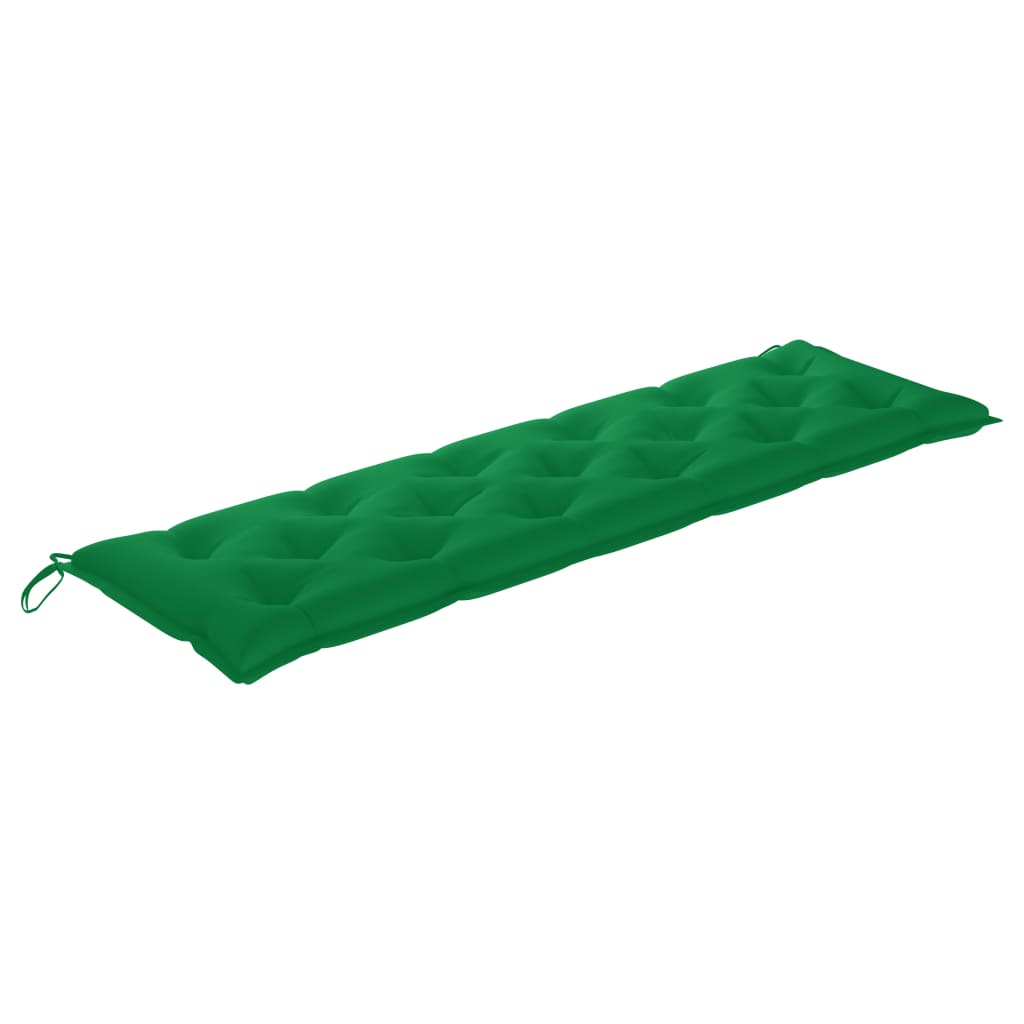 vidaXL Gartenbank-Auflagen 2 Stk. Grün 180x50x7 cm Oxford-Gewebe