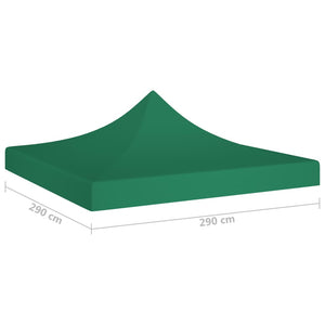 vidaXL Partyzelt-Dach 3x3 m Grün 270 g/m²