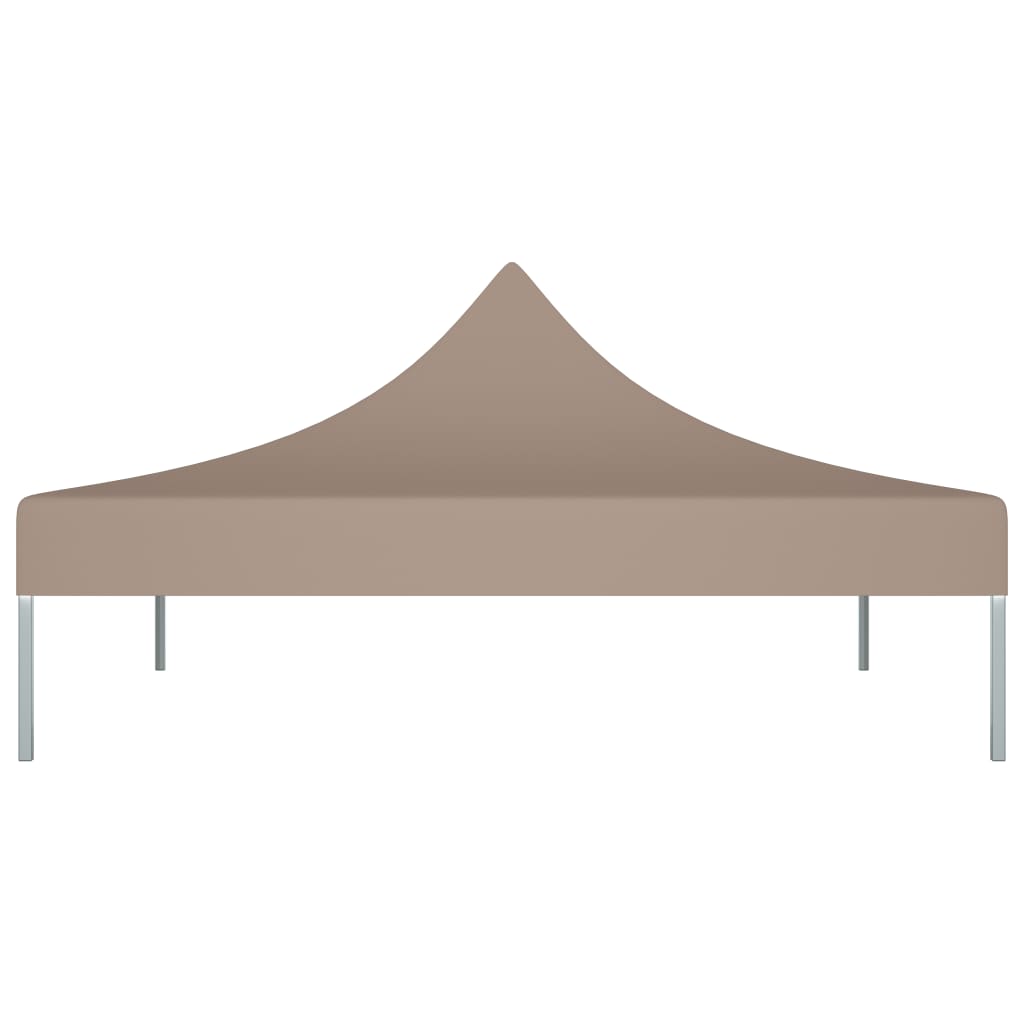 Partyzelt-Dach 3x3 m Taupe 270 g/m² Stilecasa