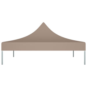 Partyzelt-Dach 3x3 m Taupe 270 g/m² Stilecasa