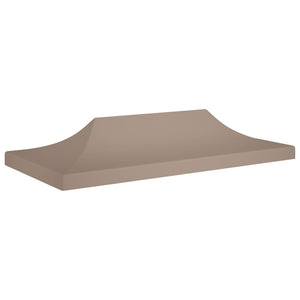 Partyzelt-Dach 6x3 m Taupe 270 g/m² Stilecasa