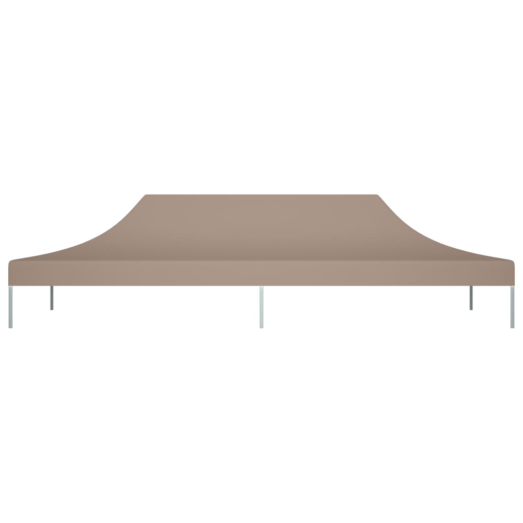 Partyzelt-Dach 6x3 m Taupe 270 g/m² Stilecasa