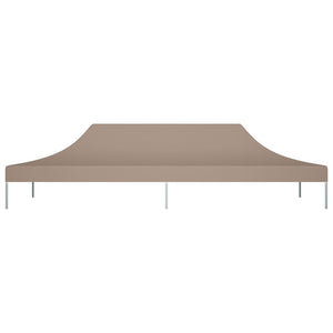 Partyzelt-Dach 6x3 m Taupe 270 g/m² Stilecasa