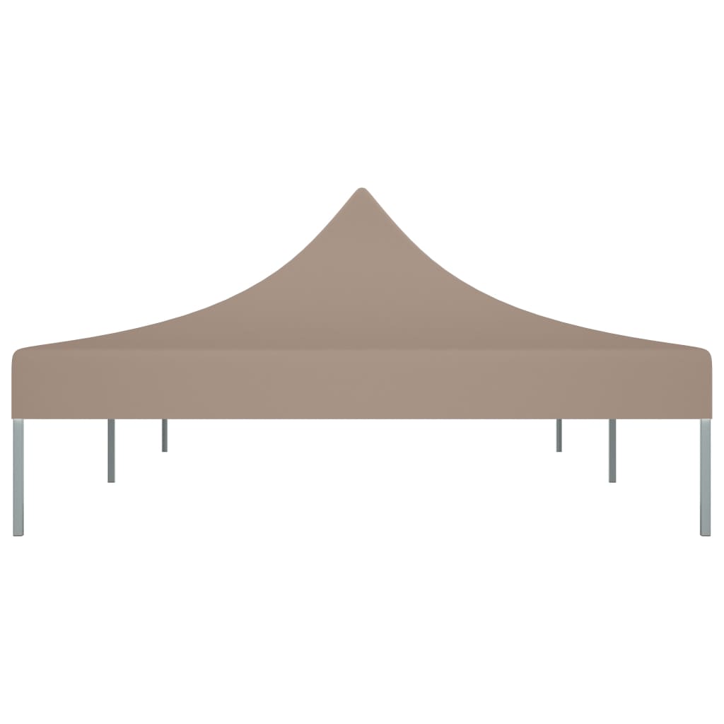 Partyzelt-Dach 6x3 m Taupe 270 g/m² Stilecasa