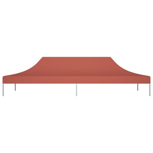 vidaXL Partyzelt-Dach 6x3 m Terrakotta-Rot 270 g/m²