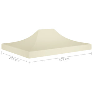 vidaXL Partyzelt-Dach 4x3 m Creme 270 g/m²