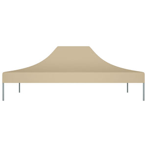 Partyzelt-Dach 4x3 m Beige 270 g/m²