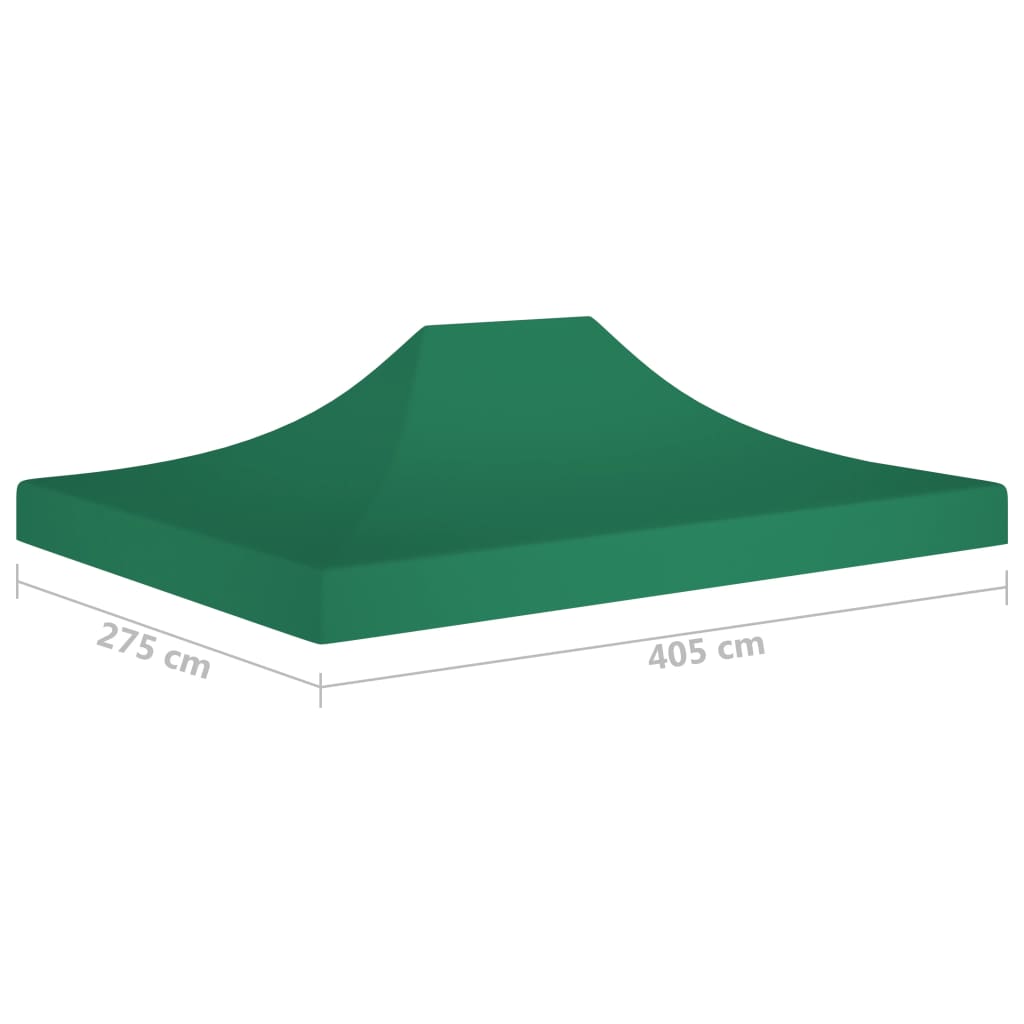 vidaXL Partyzelt-Dach 4x3 m Grün 270 g/m²