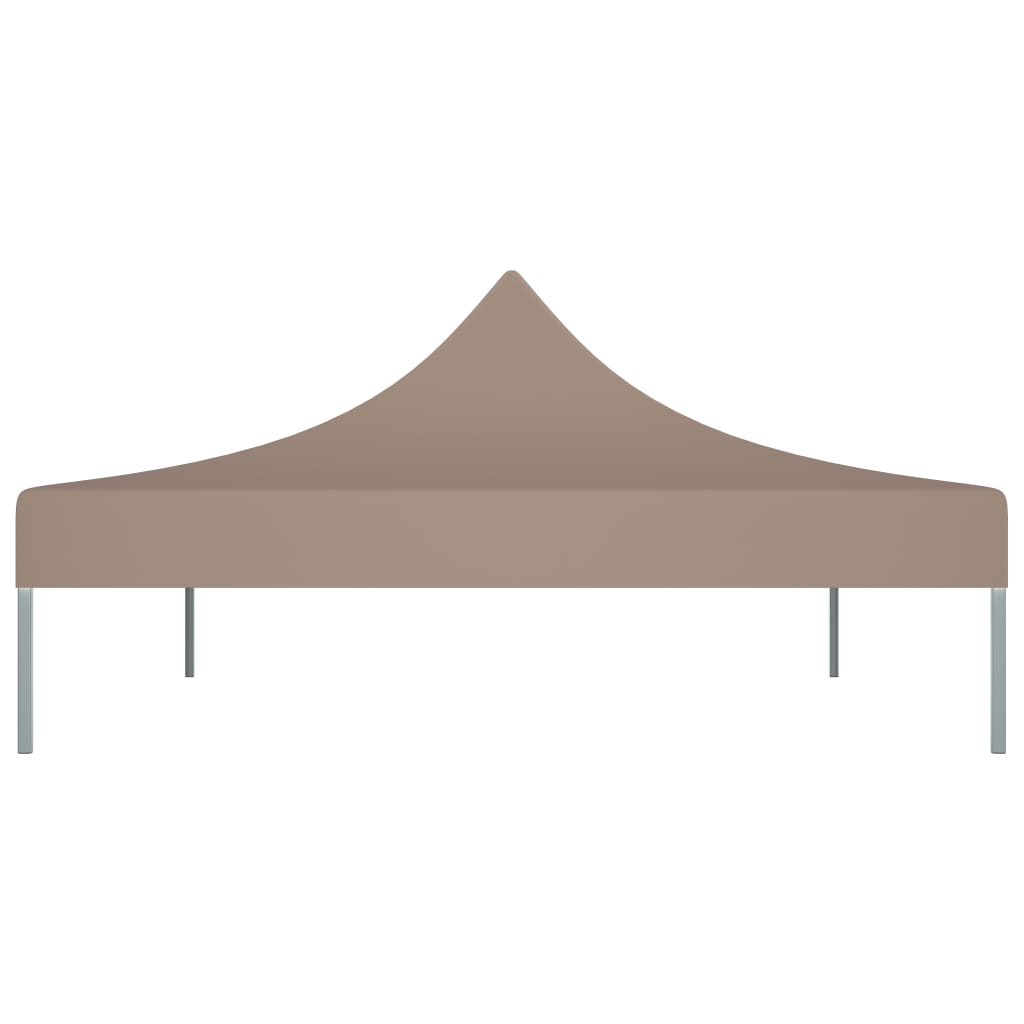 vidaXL Partyzelt-Dach 4x3 m Taupe 270 g/m²