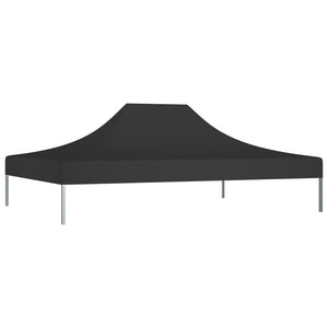 vidaXL Partyzelt-Dach 4x3 m Schwarz 270 g/m²