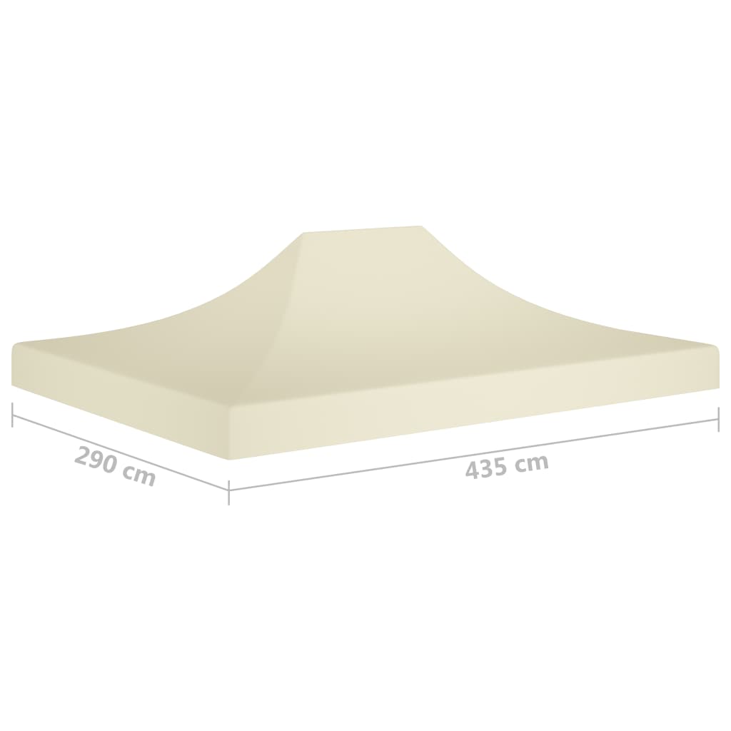 Partyzelt-Dach 4,5x3 m Creme 270 g/m² Stilecasa