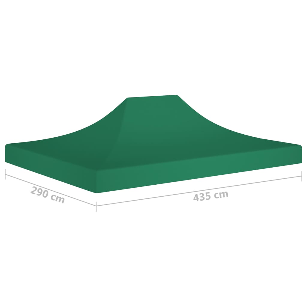 vidaXL Partyzelt-Dach 4,5x3 m Grün 270 g/m²