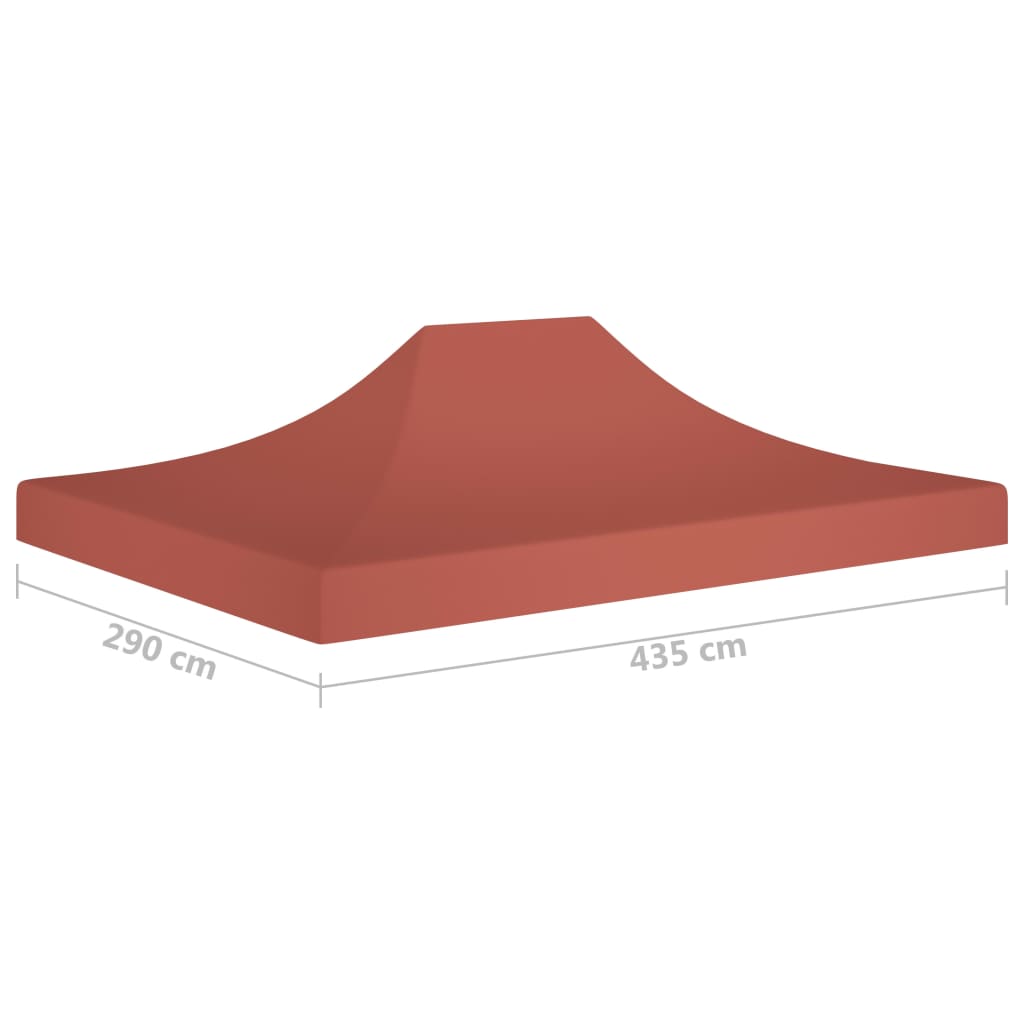 vidaXL Partyzelt-Dach 4,5x3 m Terrakotta-Rot 270 g/m²