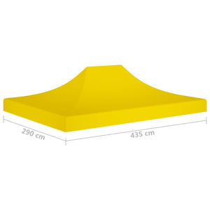 vidaXL Partyzelt-Dach 4,5x3 m Gelb 270 g/m²