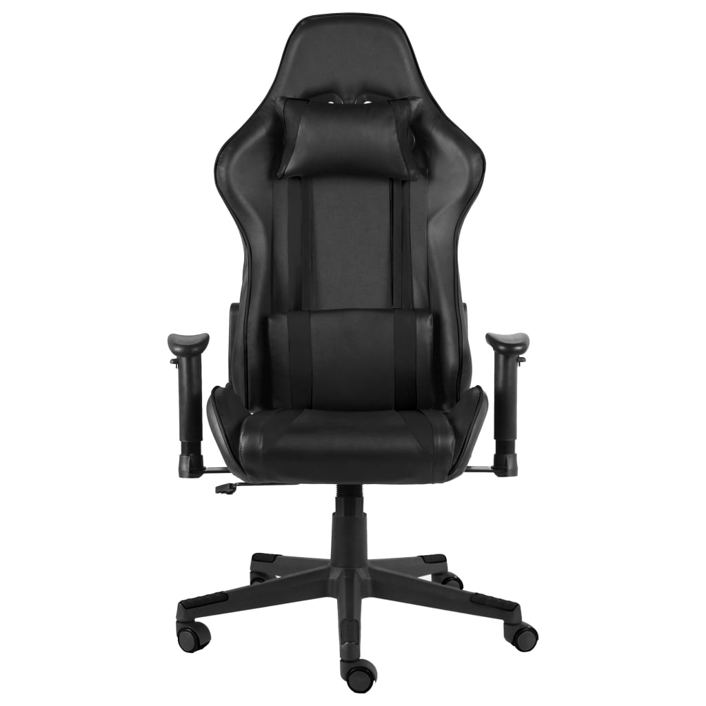 vidaXL Gaming-Stuhl Drehbar Schwarz PVC