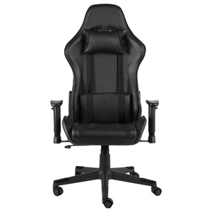 vidaXL Gaming-Stuhl Drehbar Schwarz PVC