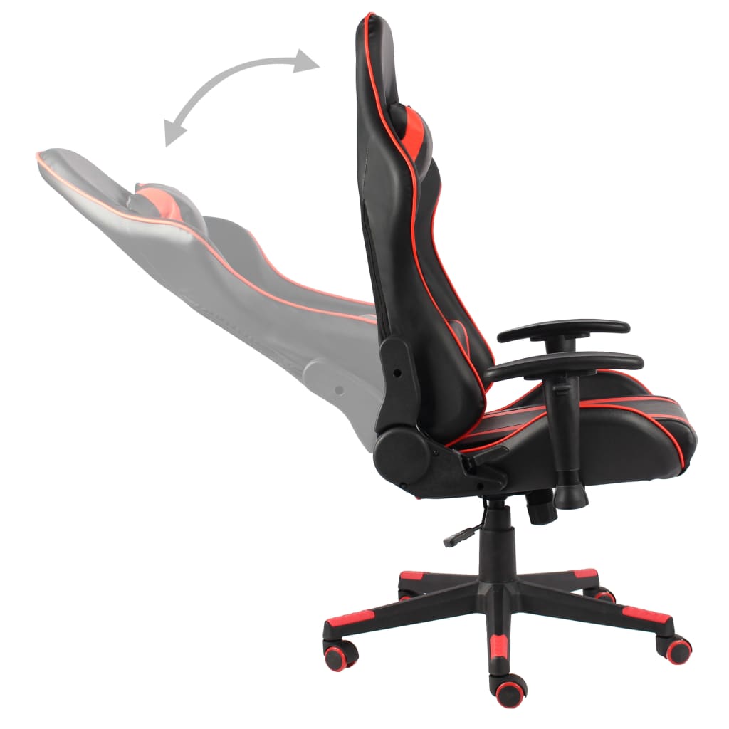 Gaming-Stuhl Drehbar Rot PVC Stilecasa