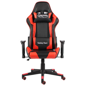 vidaXL Gaming-Stuhl Drehbar Rot PVC