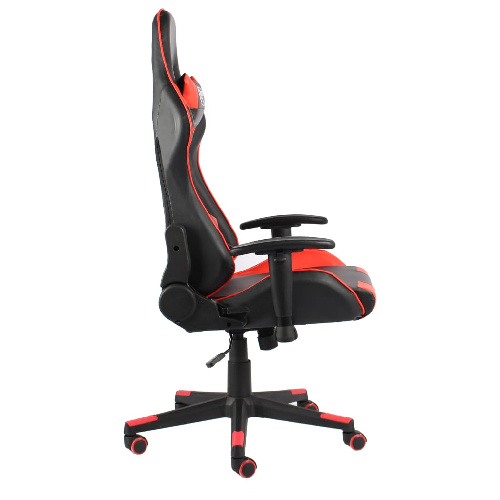 vidaXL Gaming-Stuhl Drehbar Rot PVC