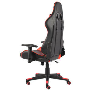 vidaXL Gaming-Stuhl Drehbar Rot PVC