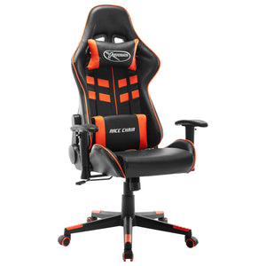 vidaXL Gaming-Stuhl Schwarz und Orange Kunstleder