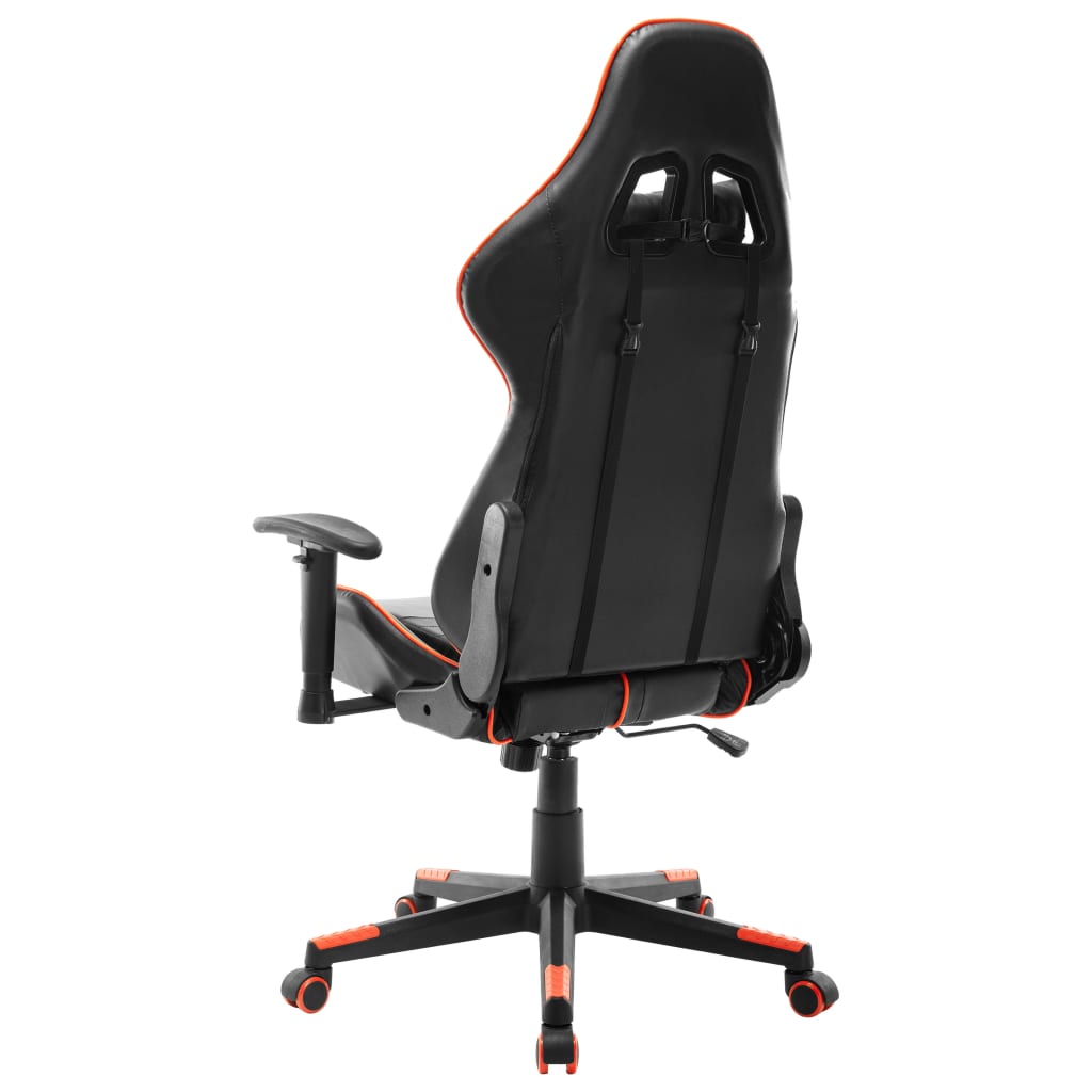 vidaXL Gaming-Stuhl Schwarz und Orange Kunstleder