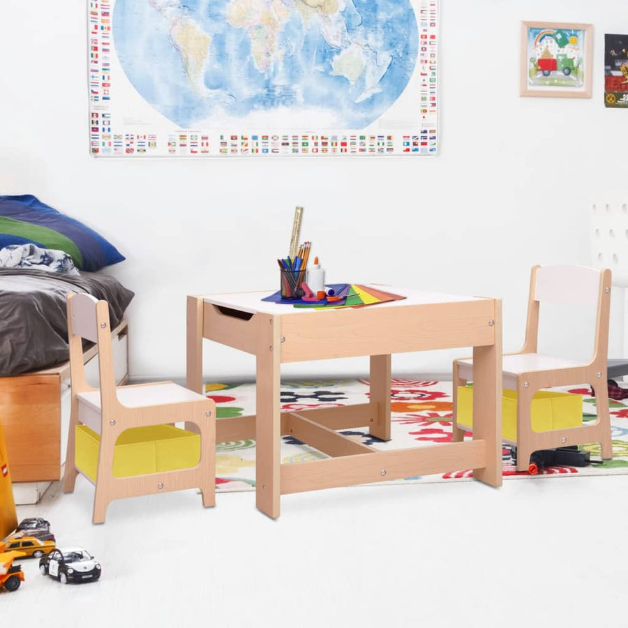 Kindertisch mit 2 Stühlen MDF Stilecasa