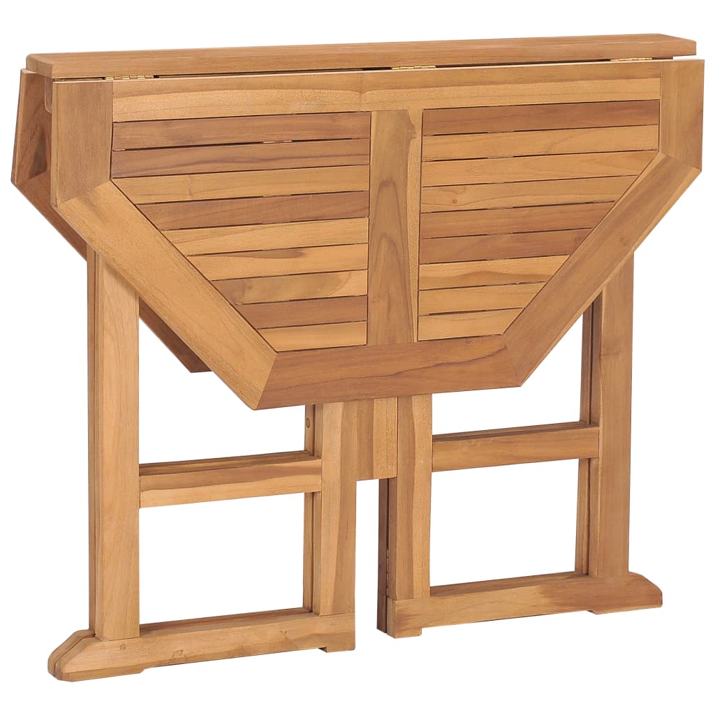 vidaXL Klappbarer Garten-Esstisch 90x90x75 cm Massivholz Teak