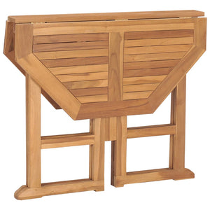 vidaXL Klappbarer Garten-Esstisch 90x90x75 cm Massivholz Teak