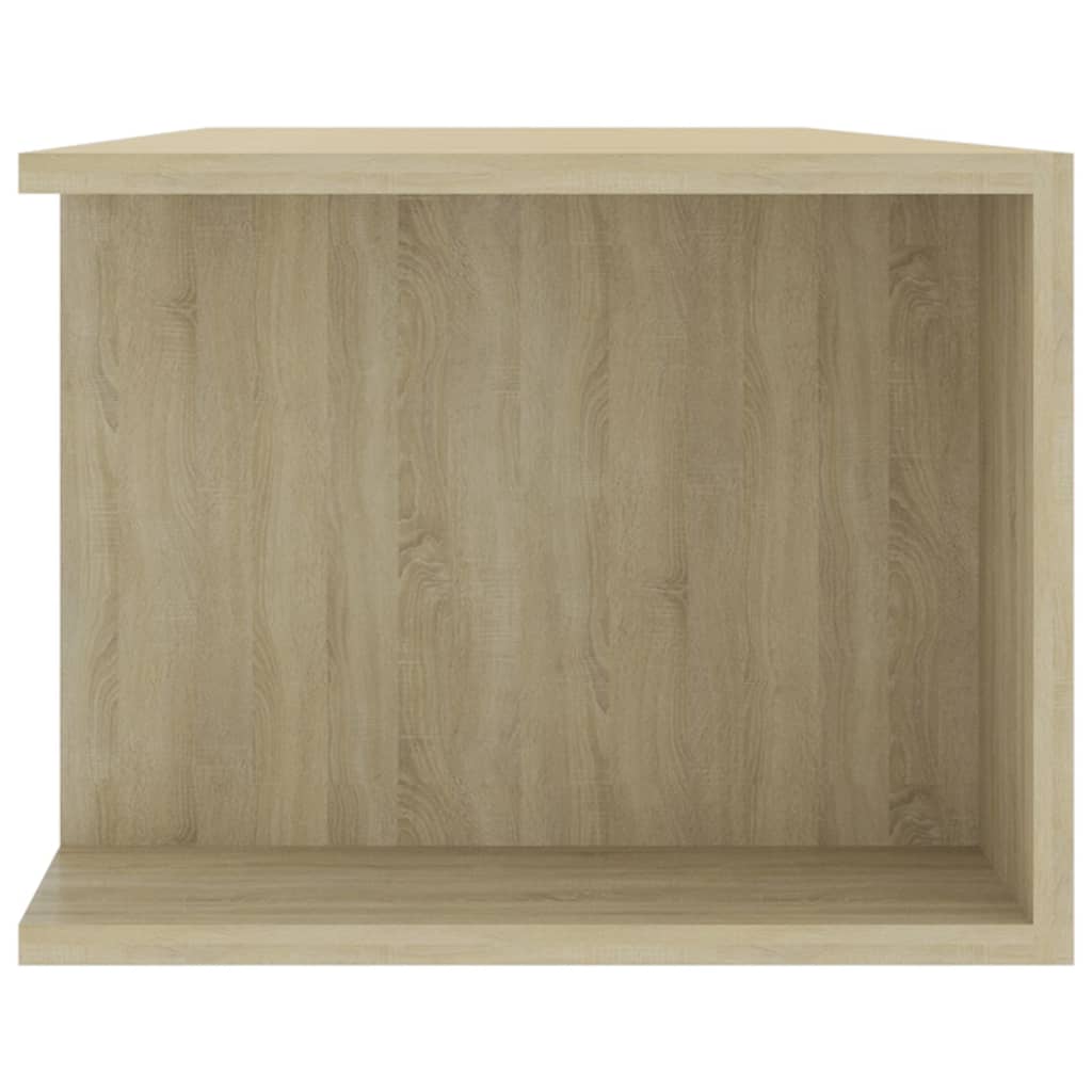 vidaXL TV-Schrank mit LED-Leuchten Sonoma-Eiche 135x39x30 cm