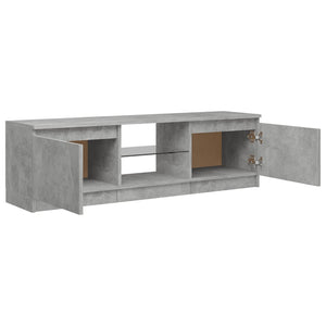 TV-Schrank mit LED-Leuchten Betongrau 120x30x35,5 cm Stilecasa