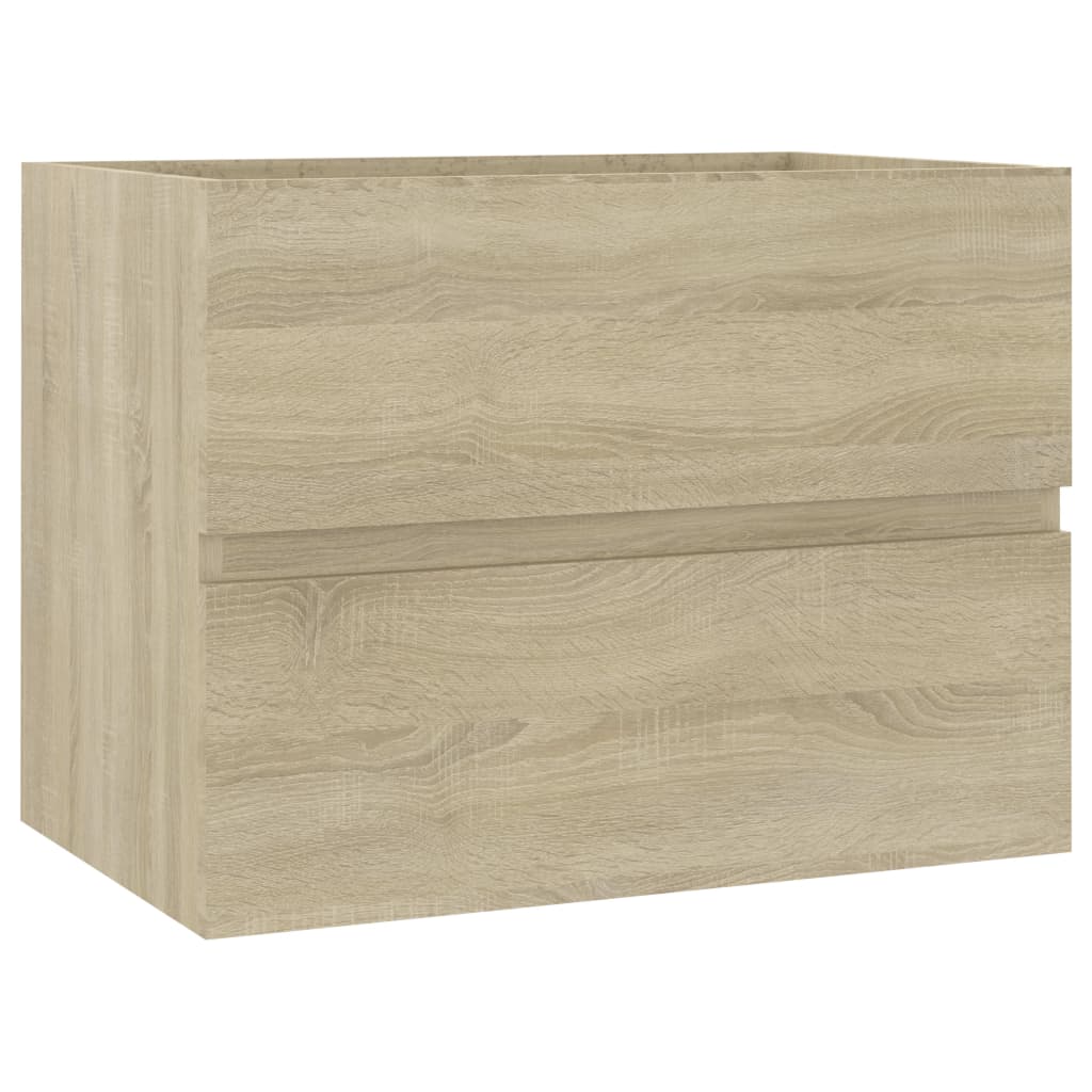 Waschbeckenunterschrank Sonoma-Eiche 60x38,5x45cm Holzwerkstoff Stilecasa