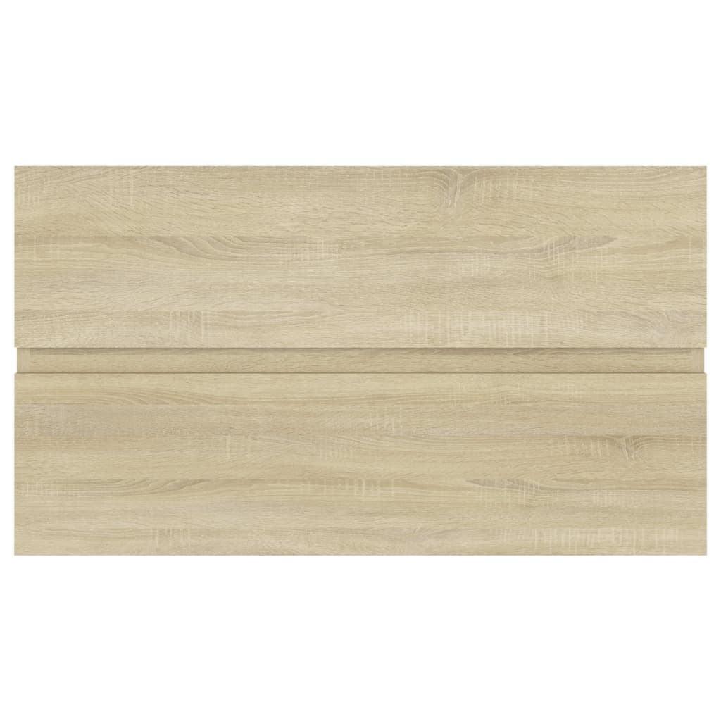 Waschbeckenunterschrank Sonoma-Eiche 80x38,5x45cm Holzwerkstoff Stilecasa