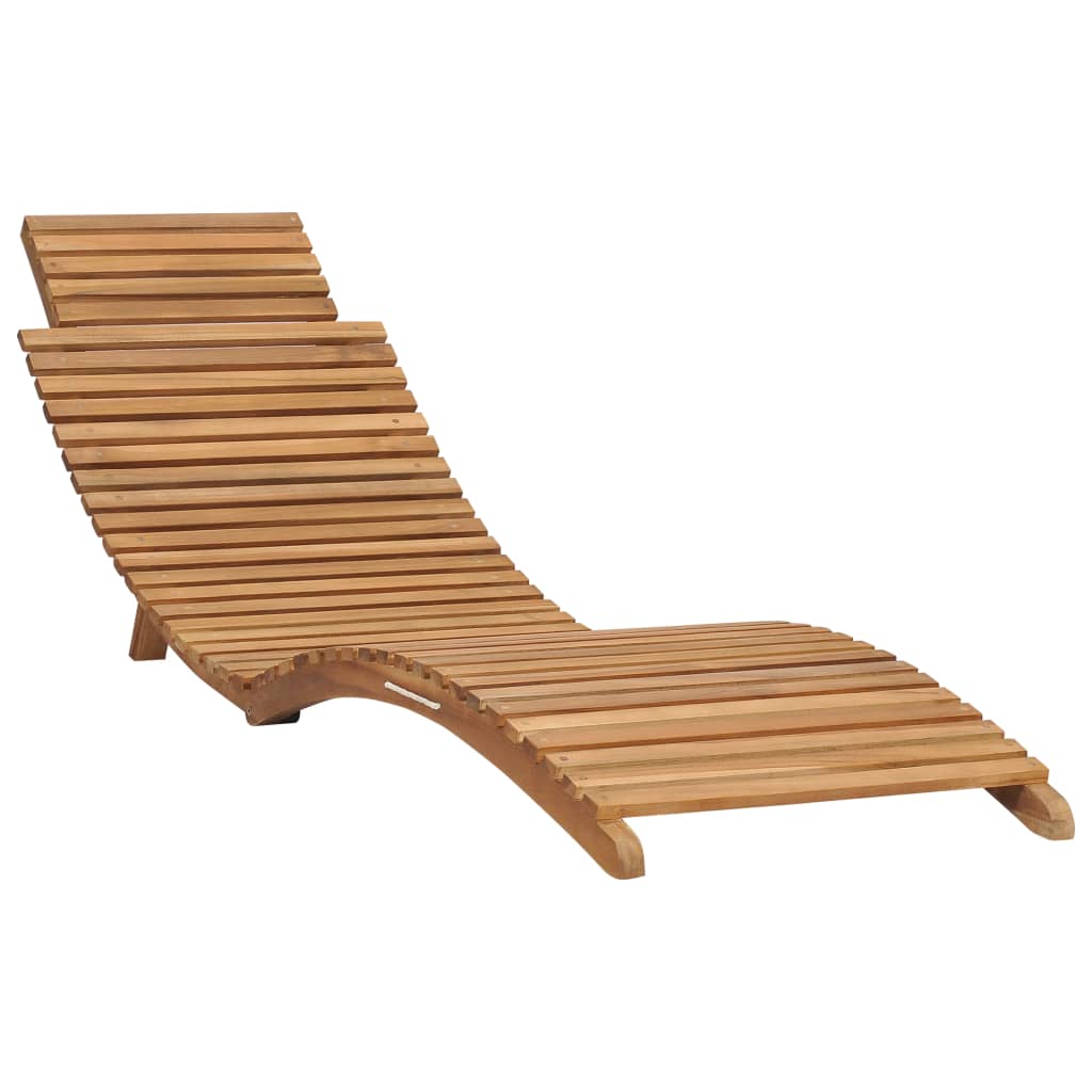 3-tlg. Garten-Lounge-Set Klappbar Massivholz Teak Stilecasa