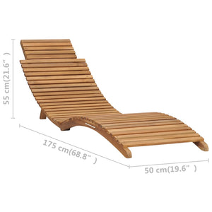 3-tlg. Garten-Lounge-Set Klappbar Massivholz Teak Stilecasa