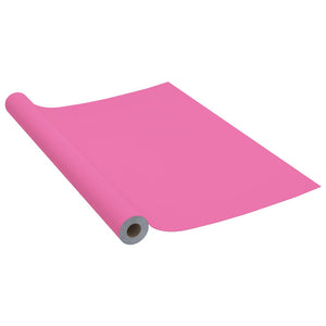 vidaXL Selbstklebende Möbelfolie Hochglanz-Rosa 500x90 cm PVC