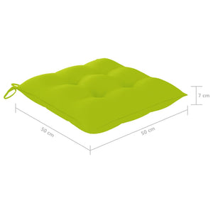 vidaXL Garten-Essstühle mit Kissen 3 Stk. Massivholz Akazie