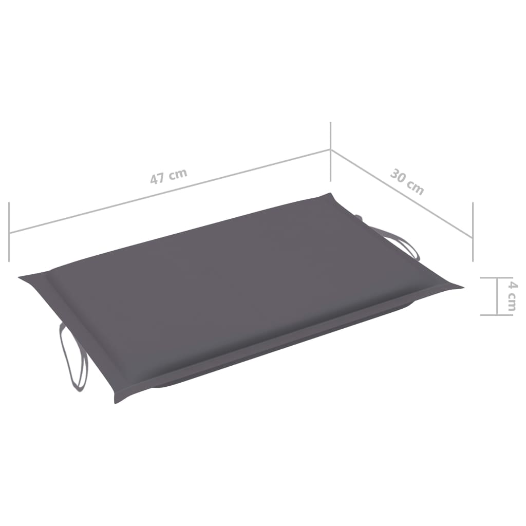 Sonnenliege mit Tisch und Auflage Massivholz Akazie