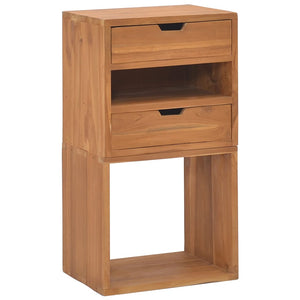 vidaXL Beistellschrank 40x30x76 cm Teak Massivholz