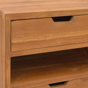 vidaXL Beistellschrank 40x30x76 cm Teak Massivholz